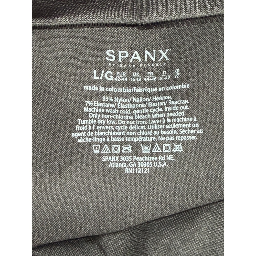 Spanx Leggings Womens Large Black Look At Me Now Seamless Shaping Essentials - Picture 3 of 7